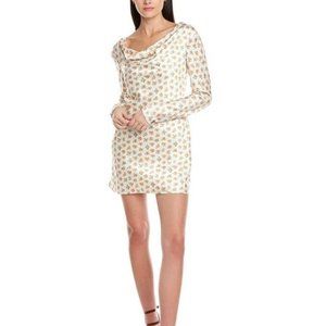 NWT C/Meo Collective MOLTEN MINI DRESS Ecru Ditsy